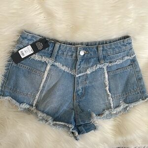 denim shorts